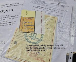 Hồ sơ - Chứng chỉ chất lượng bình áp lực Varem khi đưa vào công trình 