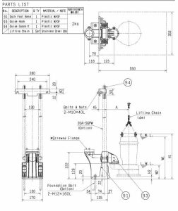 Bơm chìm nước thải Tsurumi 50SF22.2 SF22.2 BOM KET NOI COULING